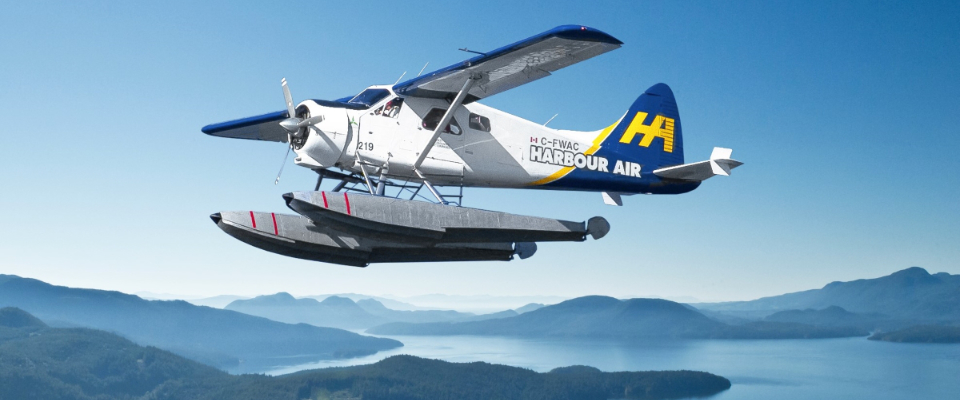 Spring through fall, enjoy daily seaplane flights between Vancouver Harbour and Tofino